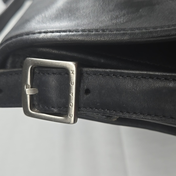 Vintage Coach 9072 Shoulder Bag Black Leather - Picture 4 of 11
